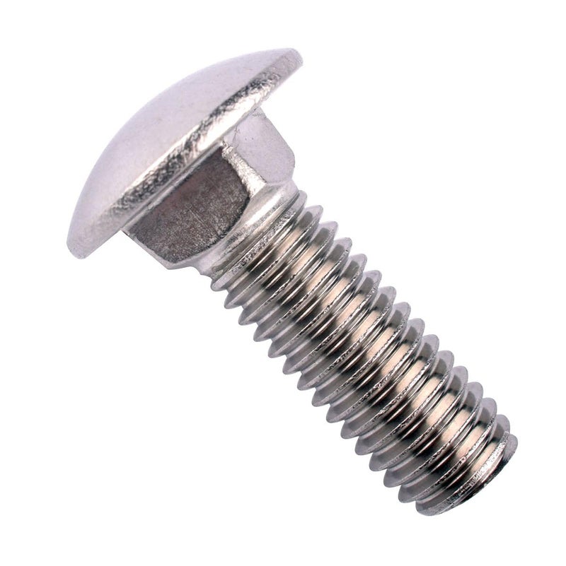 KOSJETHAS Store 1/4-20 x 2 Carriage Bolts Screws, Round Head Square Neck, 304 Stainless Steel 18-8, UNC Coarse Fully Thread, Quantity 10Pcs - Image 4